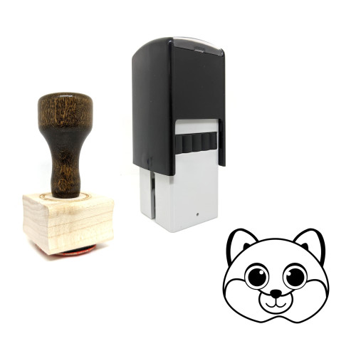 "Animal" rubber stamp with 3 sample imprints of the image