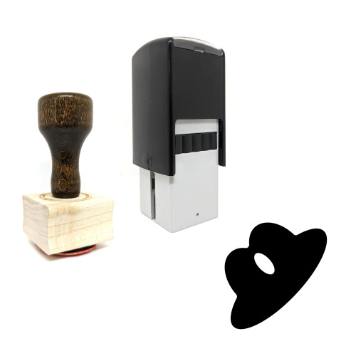 "Fedora" rubber stamp with 3 sample imprints of the image