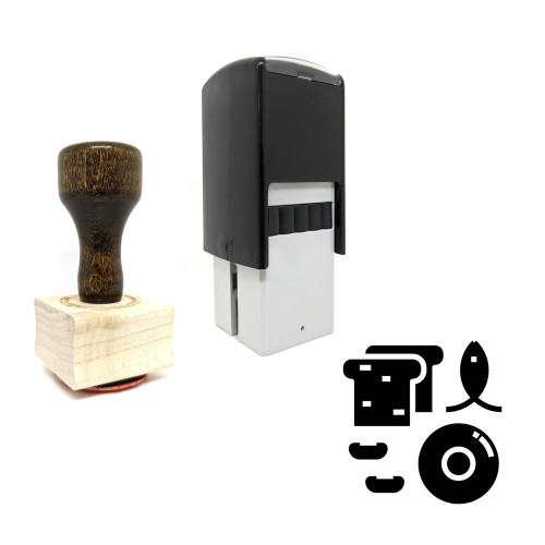 "Biotin" rubber stamp with 3 sample imprints of the image