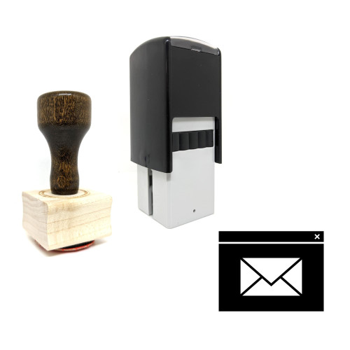 "Mail Program" rubber stamp with 3 sample imprints of the image