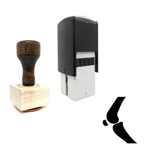 "Knee Joint" rubber stamp with 3 sample imprints of the image