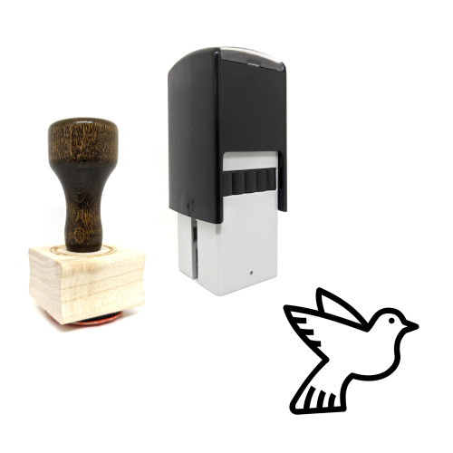 "Dove" rubber stamp with 3 sample imprints of the image