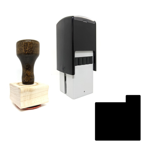 "File Storage" rubber stamp with 3 sample imprints of the image