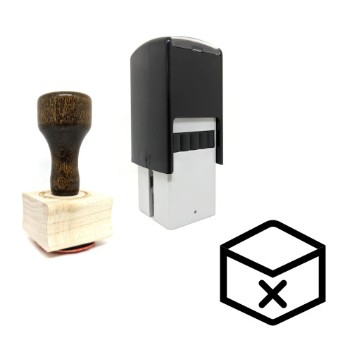 "Out Of Stock" rubber stamp with 3 sample imprints of the image
