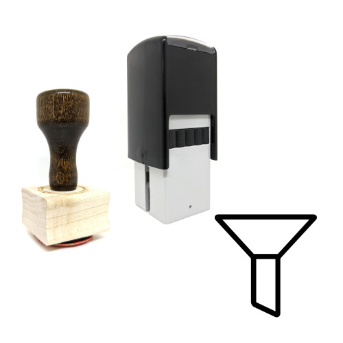"Filter" rubber stamp with 3 sample imprints of the image