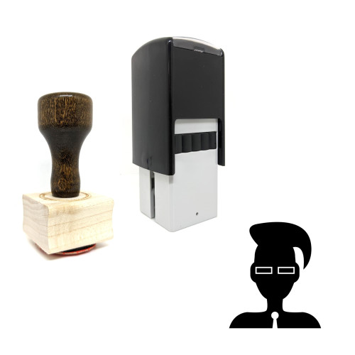 "Cesar" rubber stamp with 3 sample imprints of the image