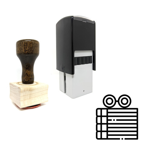 "Read" rubber stamp with 3 sample imprints of the image