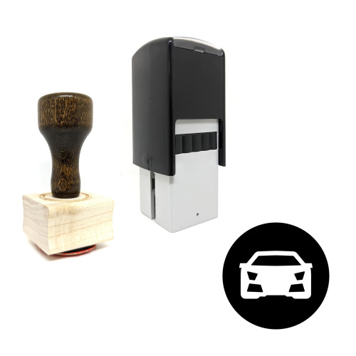 "Luxury Car" rubber stamp with 3 sample imprints of the image