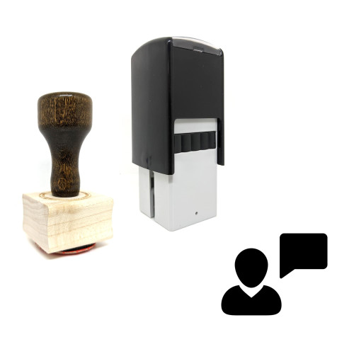 "User Message" rubber stamp with 3 sample imprints of the image