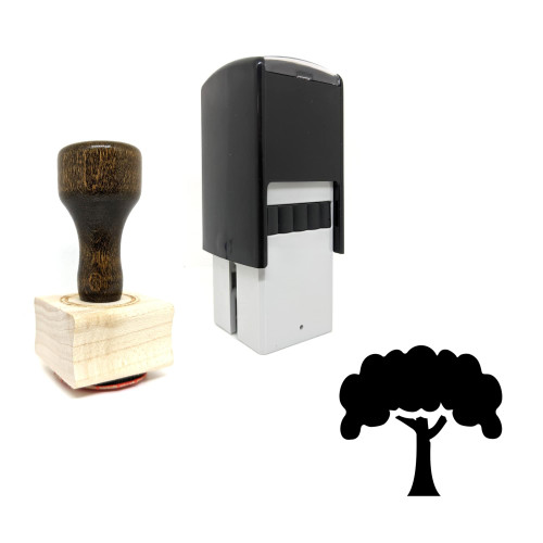 "Beech Tree" rubber stamp with 3 sample imprints of the image