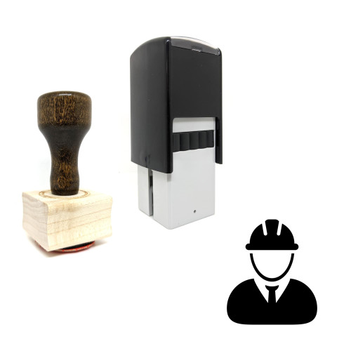 "Engineer" rubber stamp with 3 sample imprints of the image