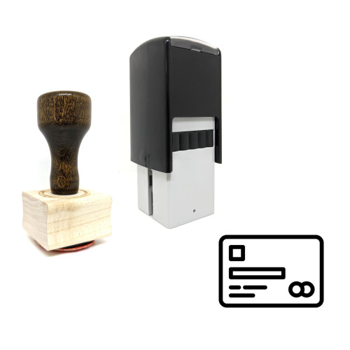 "Payment Card" rubber stamp with 3 sample imprints of the image