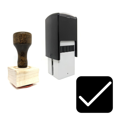 "Confirm" rubber stamp with 3 sample imprints of the image