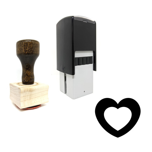 "Valentine" rubber stamp with 3 sample imprints of the image