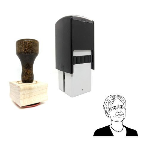 "Jill Stein" rubber stamp with 3 sample imprints of the image