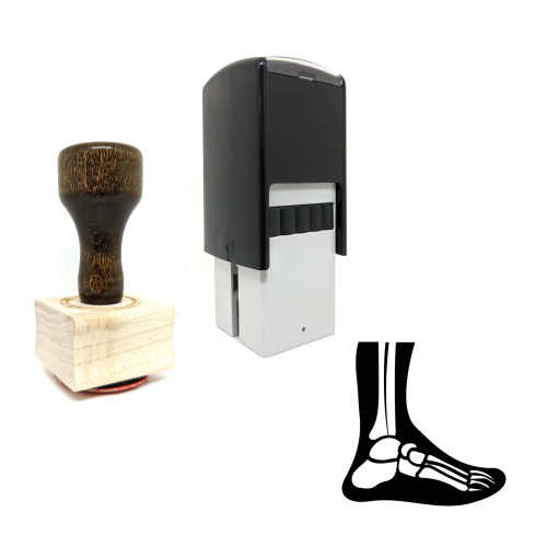 "Ankle Joint" rubber stamp with 3 sample imprints of the image