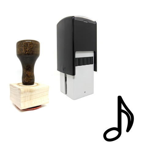 "Music Player" rubber stamp with 3 sample imprints of the image