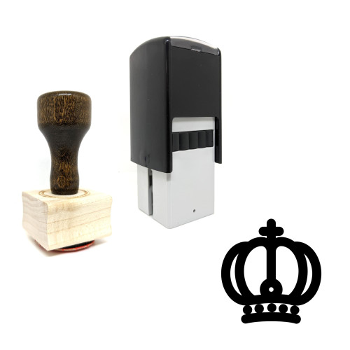 "Crown" rubber stamp with 3 sample imprints of the image