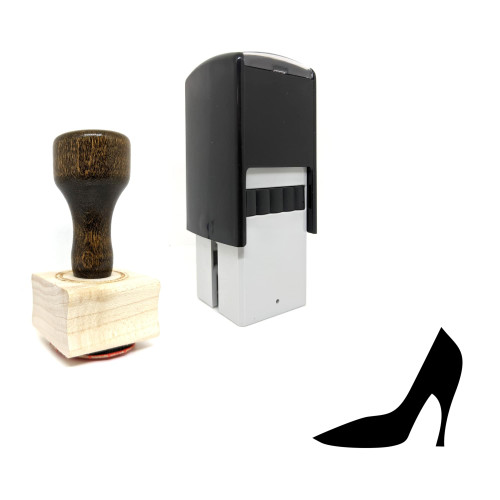 "High Heel" rubber stamp with 3 sample imprints of the image