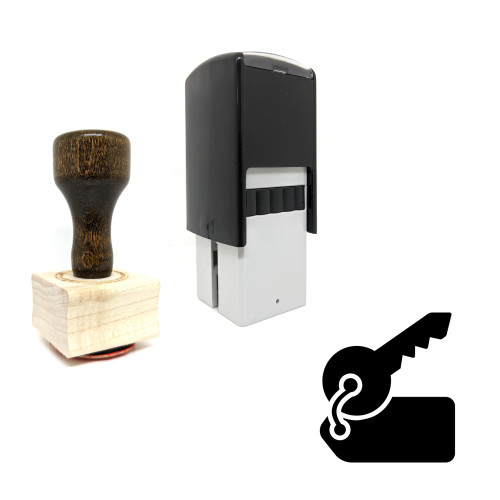 "Rent" rubber stamp with 3 sample imprints of the image