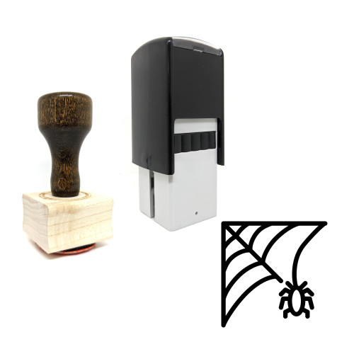 "Cobweb" rubber stamp with 3 sample imprints of the image