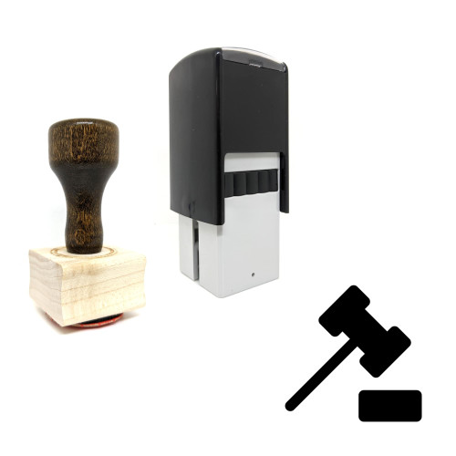 "Court" rubber stamp with 3 sample imprints of the image