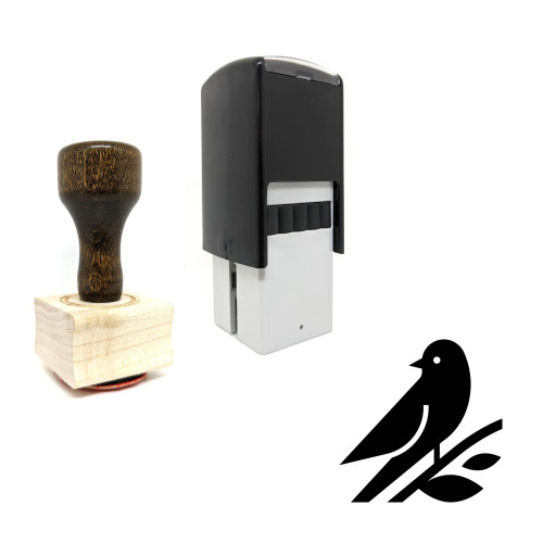 "Nightingale" rubber stamp with 3 sample imprints of the image