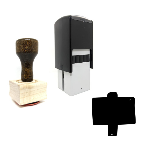 "Sign" rubber stamp with 3 sample imprints of the image