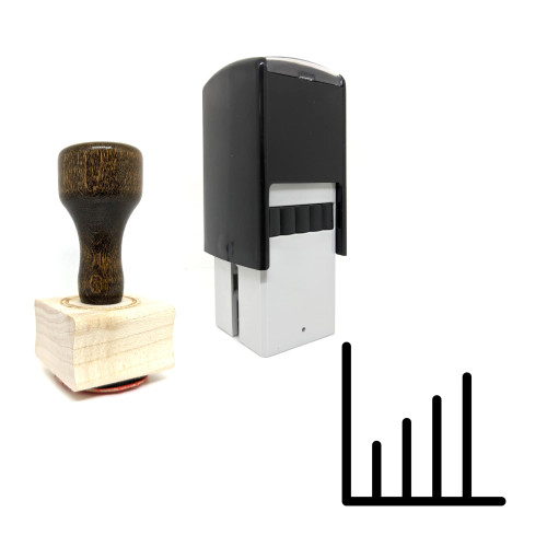 "Statistics" rubber stamp with 3 sample imprints of the image