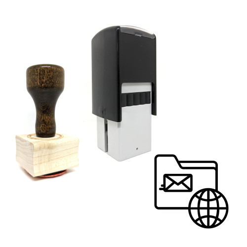 "Global Documents Delivery" rubber stamp with 3 sample imprints of the image