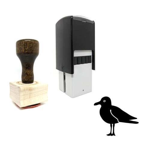 "Seagull" rubber stamp with 3 sample imprints of the image