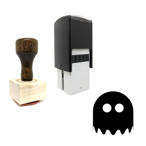 "Ghost" rubber stamp with 3 sample imprints of the image