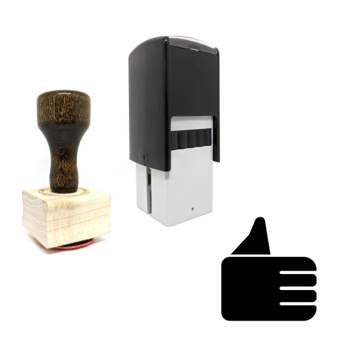 "Thumbs Up" rubber stamp with 3 sample imprints of the image