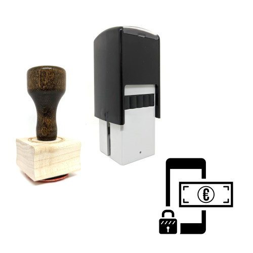 "Money Security" rubber stamp with 3 sample imprints of the image