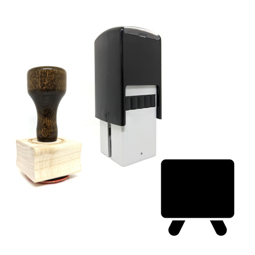 "Board" rubber stamp with 3 sample imprints of the image