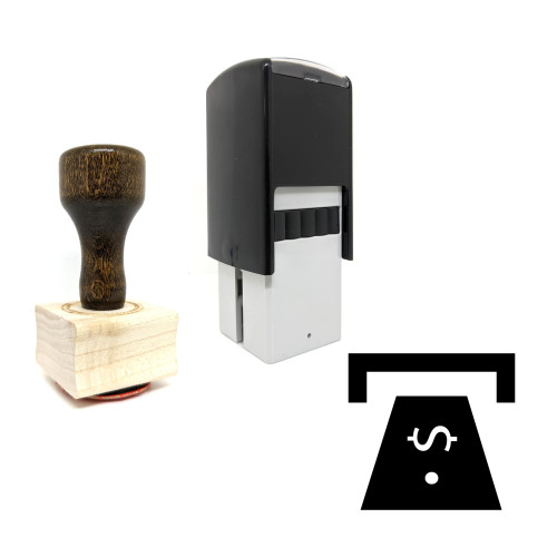 "ATM" rubber stamp with 3 sample imprints of the image