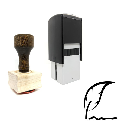 "Signature" rubber stamp with 3 sample imprints of the image