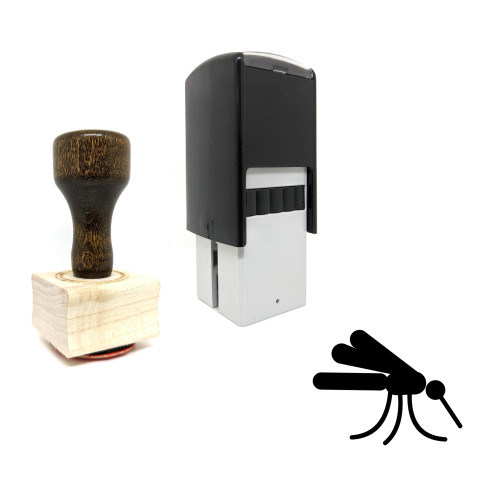 "Mosquito" rubber stamp with 3 sample imprints of the image