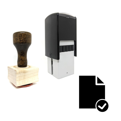 "Approve Document" rubber stamp with 3 sample imprints of the image