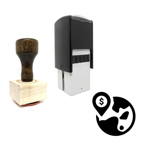 "Local SEO" rubber stamp with 3 sample imprints of the image