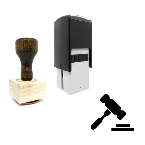 "Judge" rubber stamp with 3 sample imprints of the image