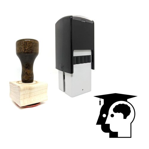 "Education" rubber stamp with 3 sample imprints of the image