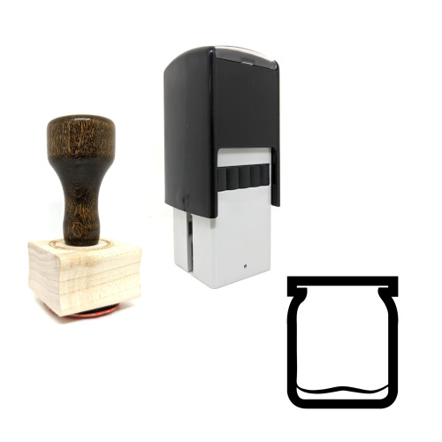 "Jar" rubber stamp with 3 sample imprints of the image