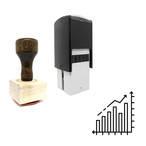 "Graphical Representation" rubber stamp with 3 sample imprints of the image