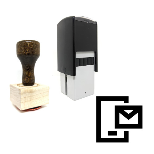 "Web Design And Development" rubber stamp with 3 sample imprints of the image