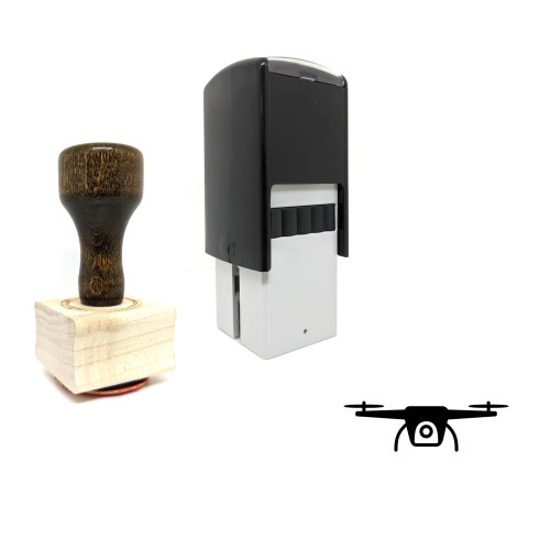 "Drone" rubber stamp with 3 sample imprints of the image