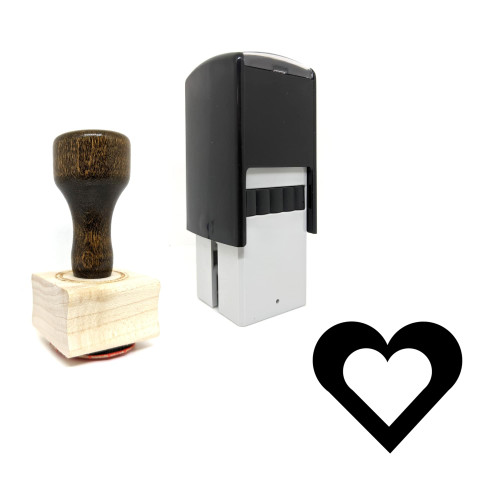 "Valentine" rubber stamp with 3 sample imprints of the image