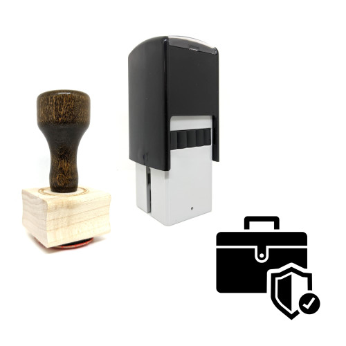 "Business Security" rubber stamp with 3 sample imprints of the image