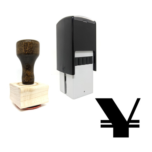 "Yen" rubber stamp with 3 sample imprints of the image