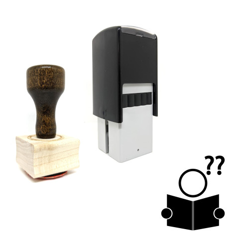 "Query" rubber stamp with 3 sample imprints of the image